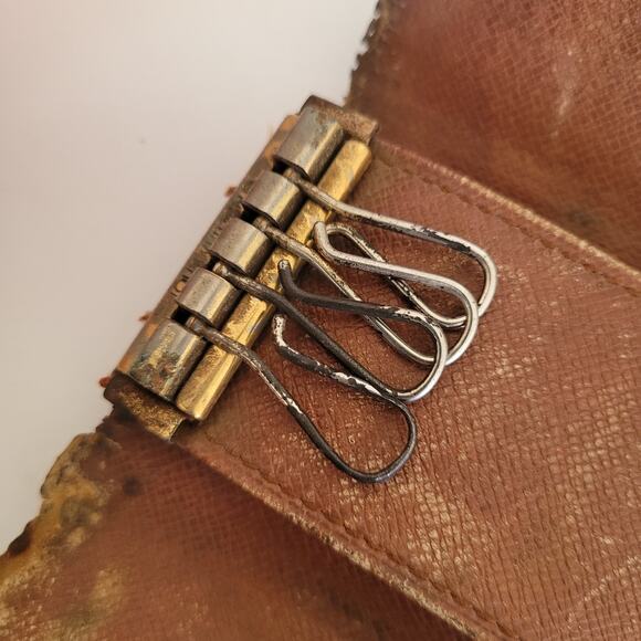 Authentic Louis Vuitton Monogram Multicles 4 Key Hooks Case Brown Small 1992 - Picture 5 of 10